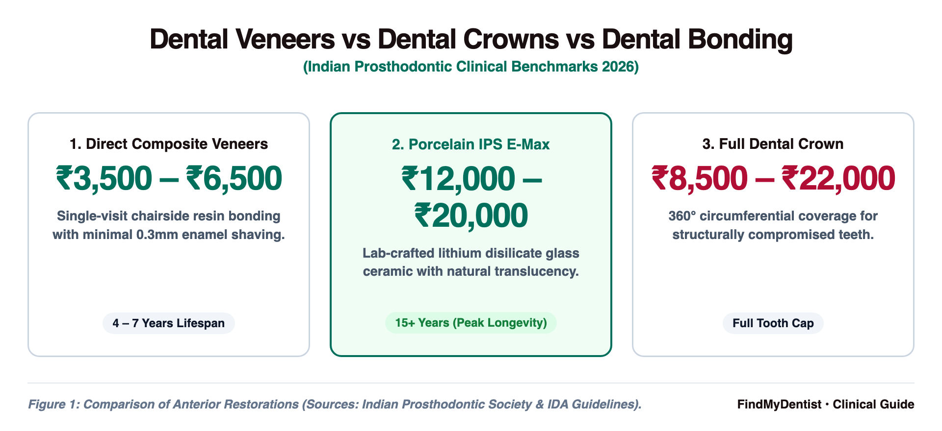 Dental Veneers vs Dental Crowns vs Dental Bonding