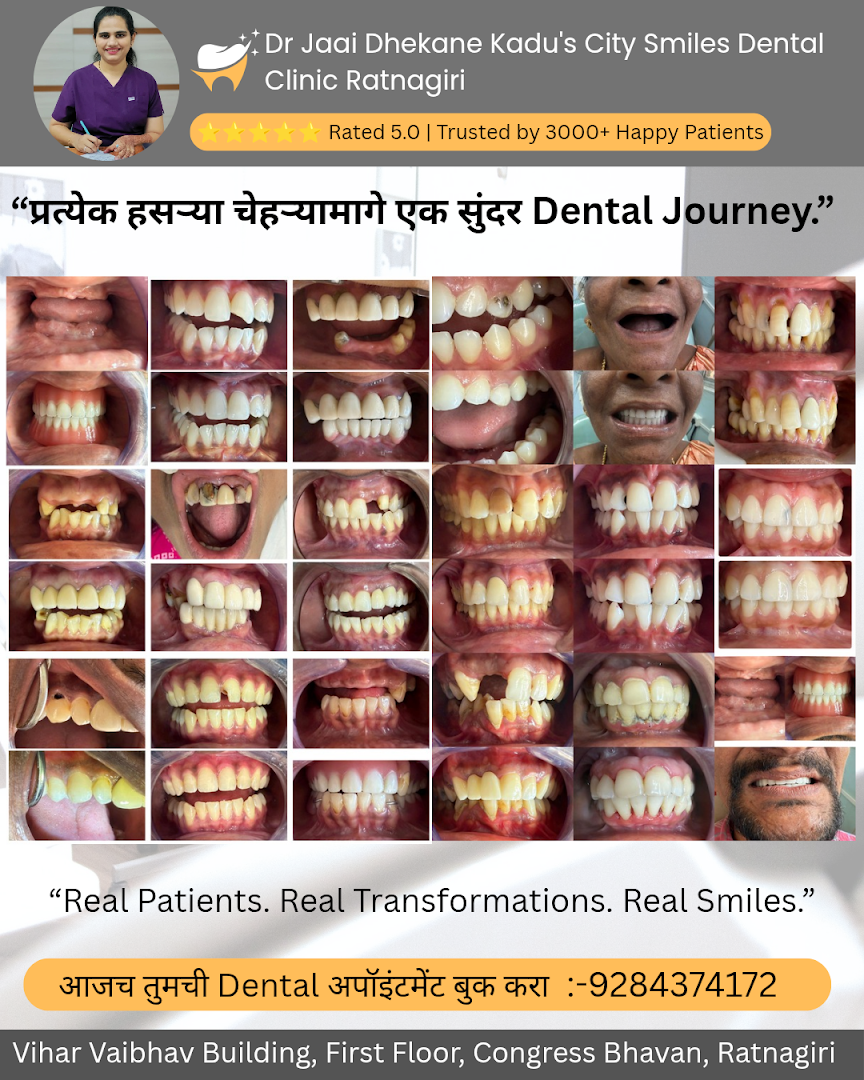 Dr Jaai Dhekane Kadu's City Smiles Dental Clinic Ratnagiri